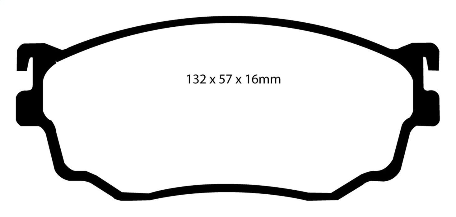 EBC Brakes DP31411C Redstuff Ceramic Low Dust Brake Pads - Truck Part Superstore