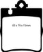 EBC Brakes DP31441C Redstuff Ceramic Low Dust Brake Pads - Truck Part Superstore