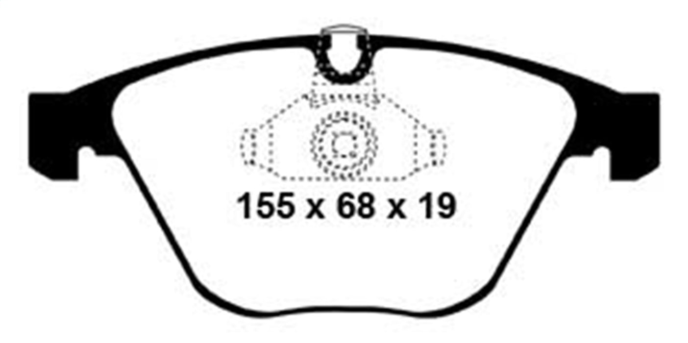 EBC Brakes DP31449C Redstuff Ceramic Low Dust Brake Pads; FMSI Pad No. D918; - Truck Part Superstore