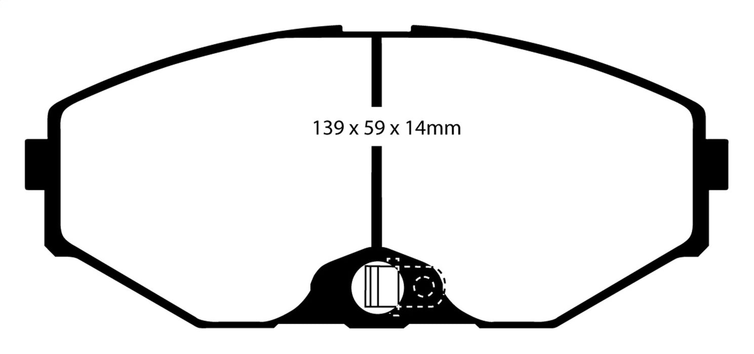 EBC Brakes DP31471C Redstuff Ceramic Low Dust Brake Pads - Truck Part Superstore