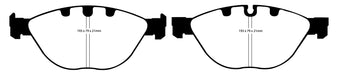 EBC Brakes DP31482C Redstuff Ceramic Low Dust Brake Pads; FMSI Pad No. D1151; - Truck Part Superstore