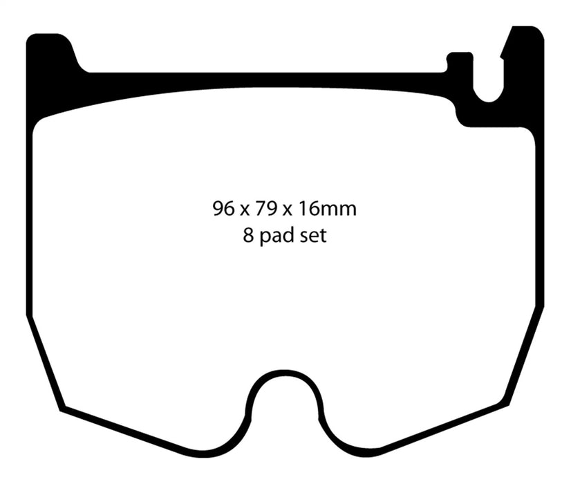 EBC Brakes DP31486C Redstuff Ceramic Low Dust Brake Pads; FMSI Pad No. D983; - Truck Part Superstore