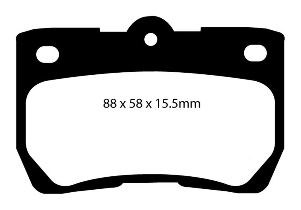 EBC Brakes DP31586C Redstuff Ceramic Low Dust Brake Pads - Truck Part Superstore
