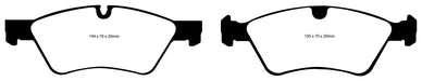 EBC Brakes DP31592C Redstuff Ceramic Low Dust Brake Pads - Truck Part Superstore