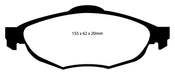 EBC Brakes DP31611C Redstuff Ceramic Low Dust Brake Pads - Truck Part Superstore