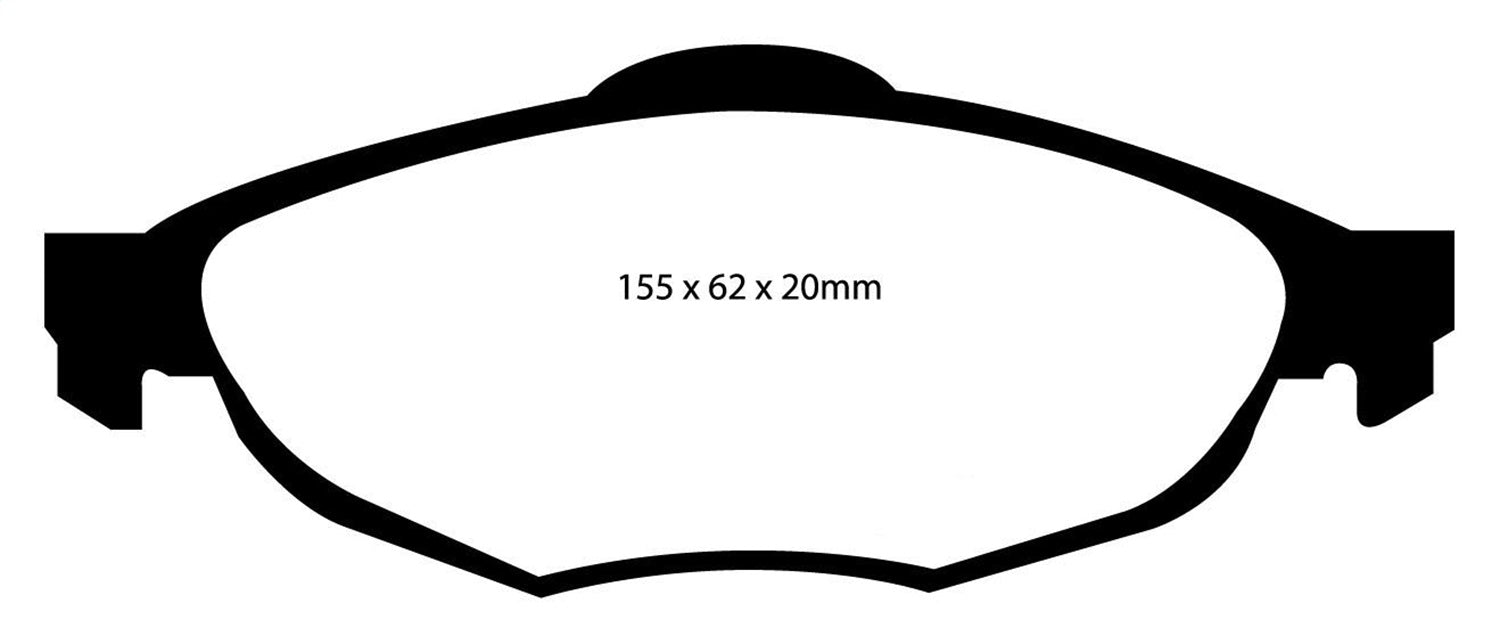EBC Brakes DP31611C Redstuff Ceramic Low Dust Brake Pads - Truck Part Superstore