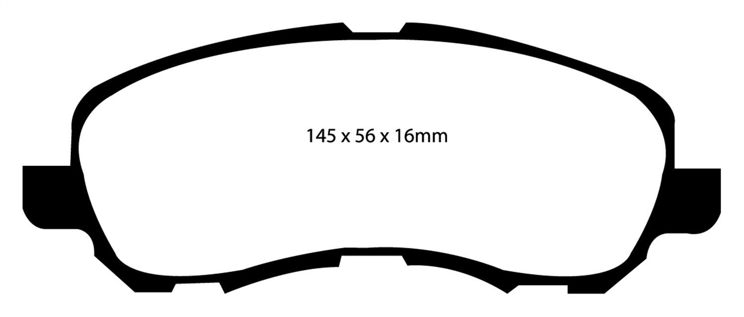 EBC Brakes DP31614C Redstuff Ceramic Low Dust Brake Pads - Truck Part Superstore