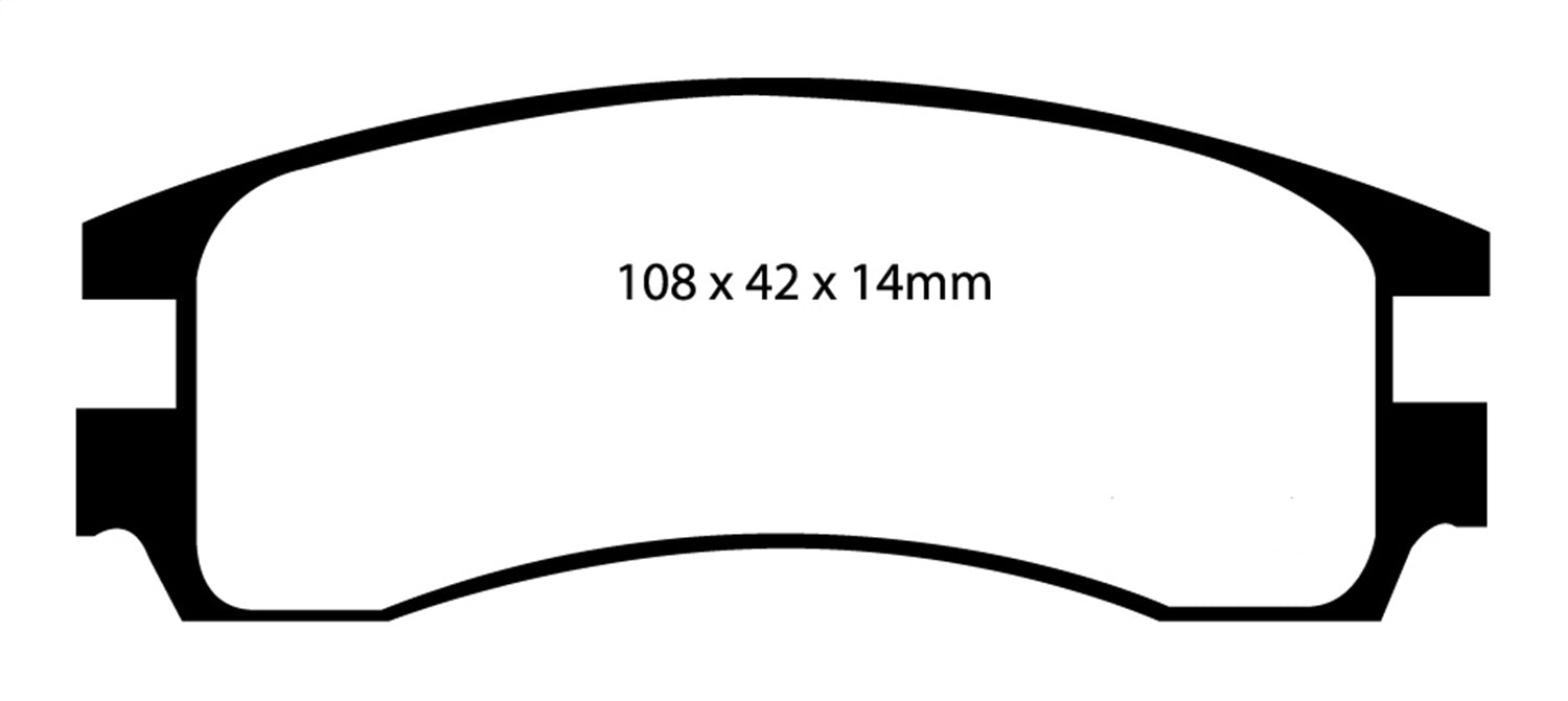 EBC Brakes DP31621C Redstuff Ceramic Low Dust Brake Pads - Truck Part Superstore