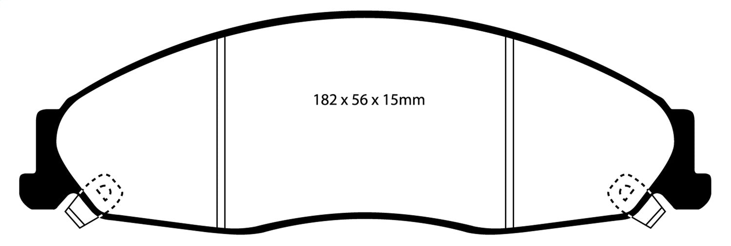 EBC Brakes DP31645C Redstuff Ceramic Low Dust Brake Pads - Truck Part Superstore