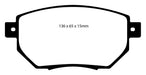 EBC Brakes DP31659C Redstuff Ceramic Low Dust Brake Pads - Truck Part Superstore