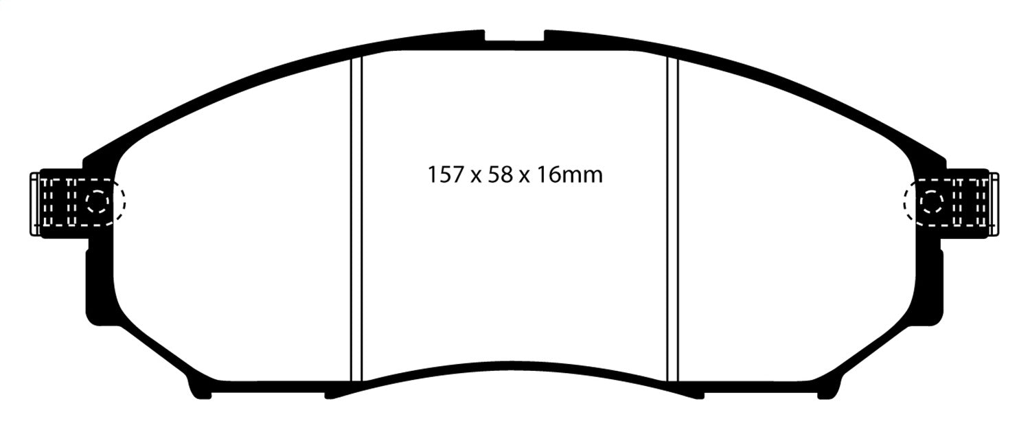 EBC Brakes DP31671C Redstuff Ceramic Low Dust Brake Pads - Truck Part Superstore