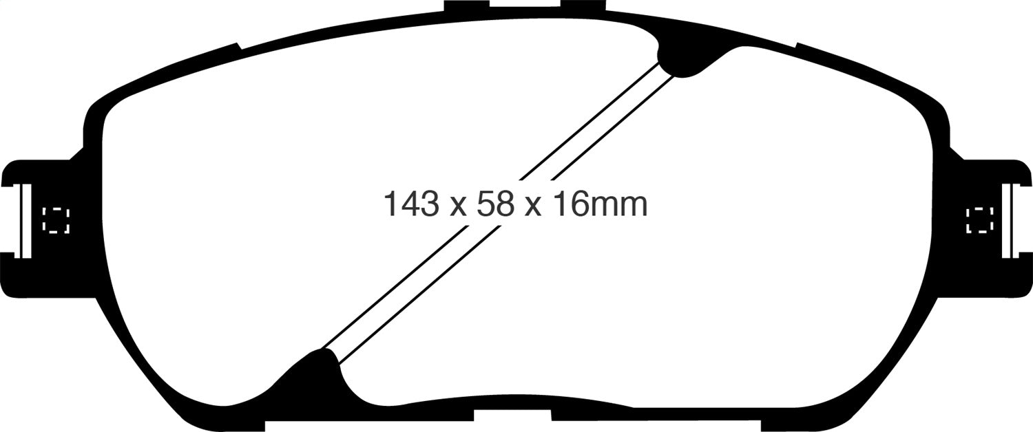 EBC Brakes DP31674C Redstuff Ceramic Low Dust Brake Pads - Truck Part Superstore