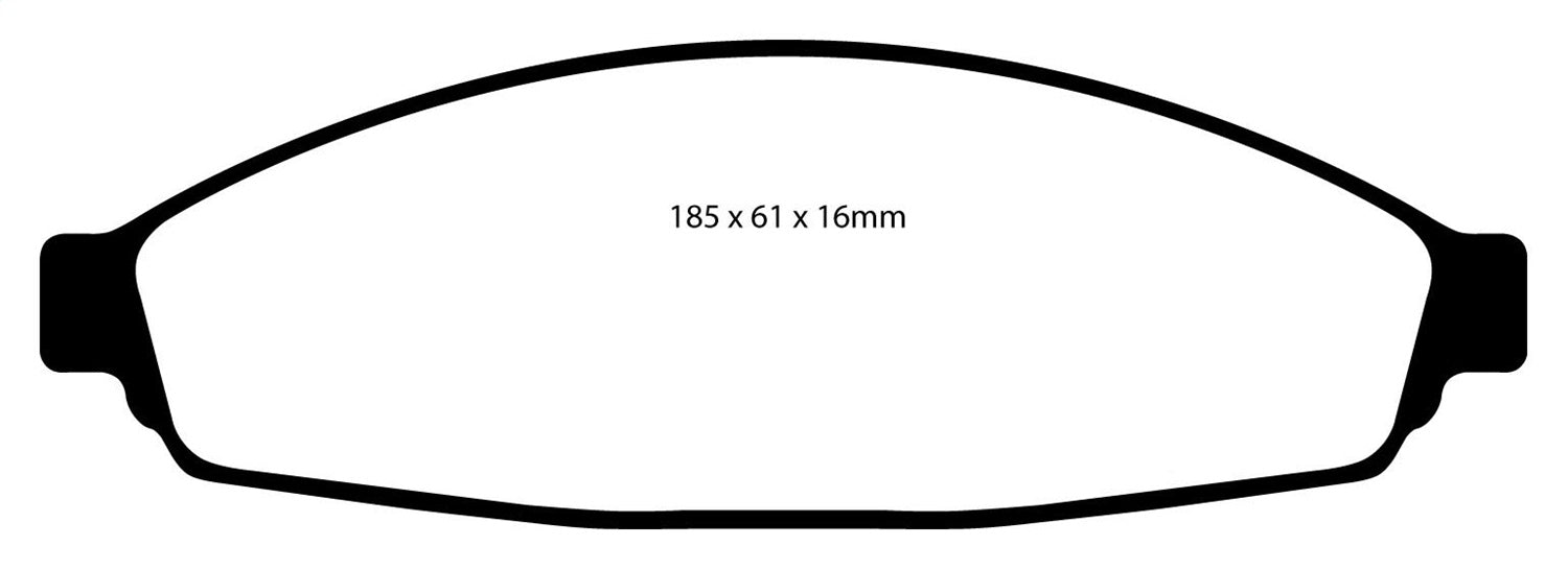 EBC Brakes DP31676C Redstuff Ceramic Low Dust Brake Pads - Truck Part Superstore