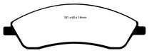 EBC Brakes DP31692C Redstuff Ceramic Low Dust Brake Pads - Truck Part Superstore