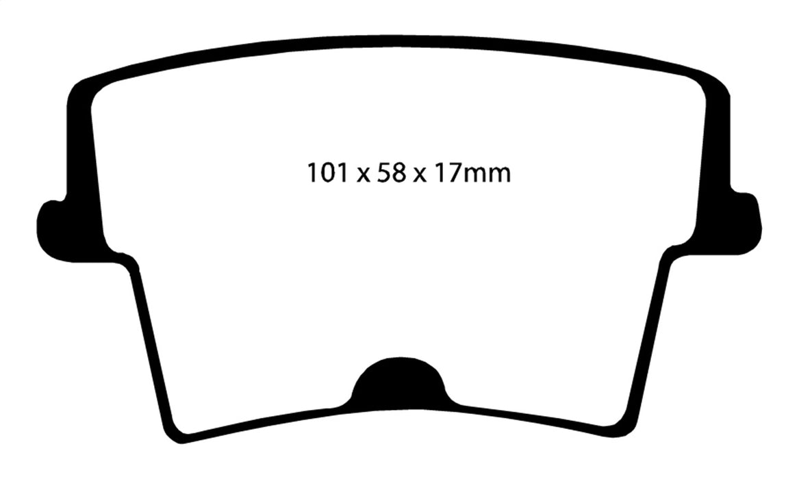 EBC Brakes DP31722C Redstuff Ceramic Low Dust Brake Pads - Truck Part Superstore