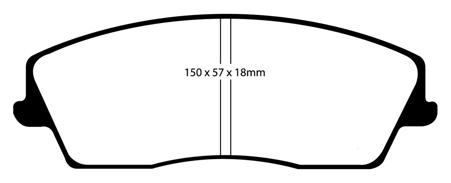 EBC Brakes DP31723C Redstuff Ceramic Low Dust Brake Pads - Truck Part Superstore