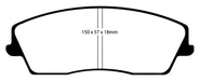 EBC Brakes DP31723C Redstuff Ceramic Low Dust Brake Pads - Truck Part Superstore