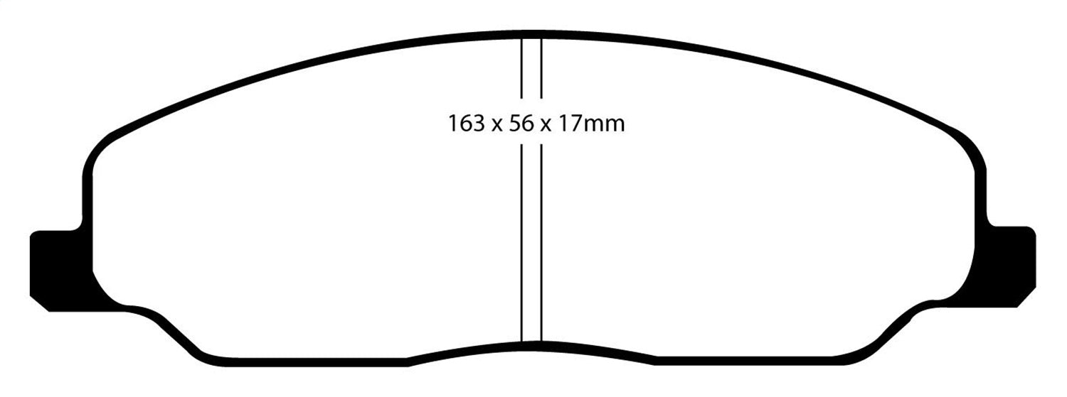 EBC Brakes DP31740C Redstuff Ceramic Low Dust Brake Pads - Truck Part Superstore