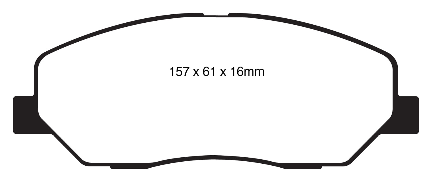 EBC Brakes DP31821C Redstuff Ceramic Low Dust Brake Pads - Truck Part Superstore