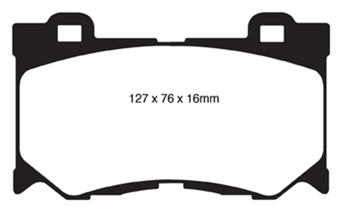 EBC Brakes DP31823C Redstuff Ceramic Low Dust Brake Pads - Truck Part Superstore