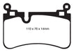 EBC Brakes DP31839C Redstuff Ceramic Low Dust Brake Pads - Truck Part Superstore