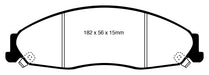 EBC Brakes DP31841C Redstuff Ceramic Low Dust Brake Pads - Truck Part Superstore