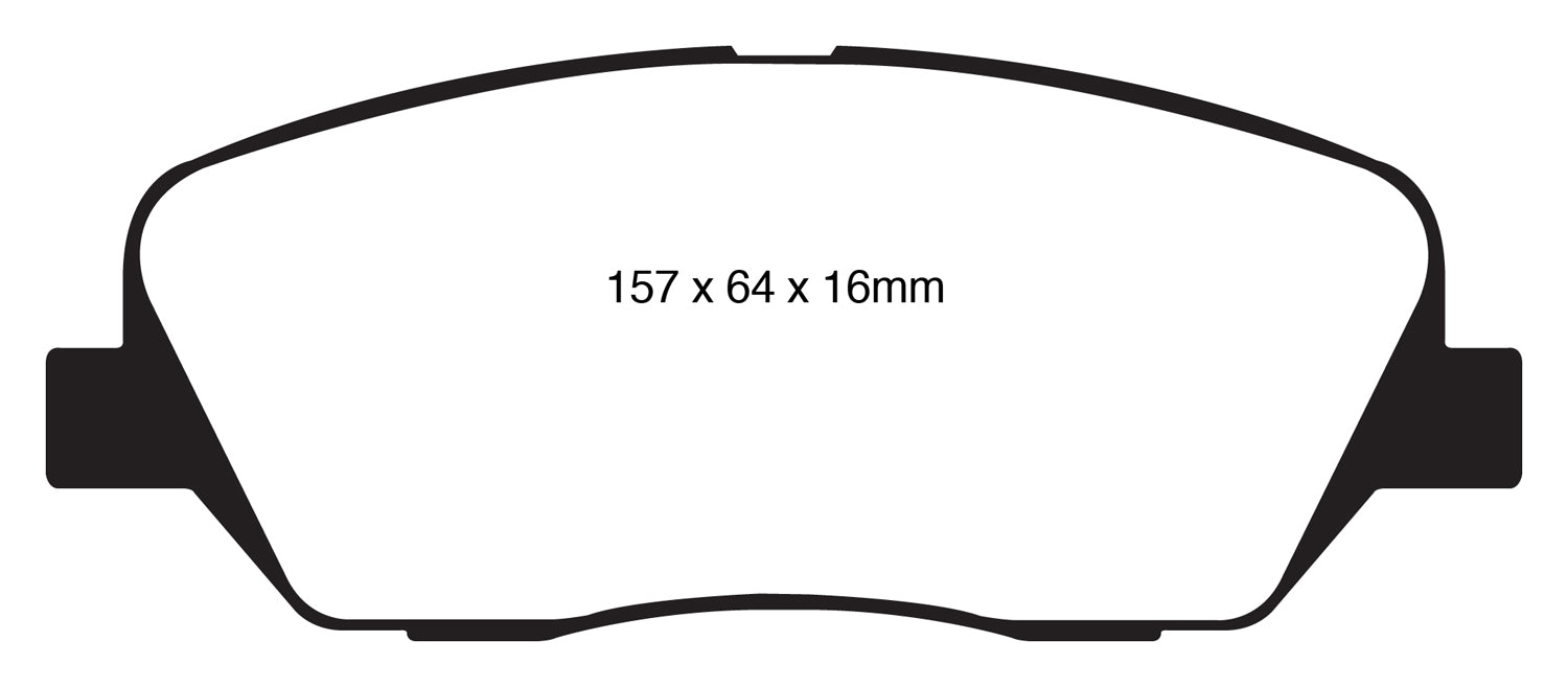 EBC Brakes DP31844C Redstuff Ceramic Low Dust Brake Pads - Truck Part Superstore