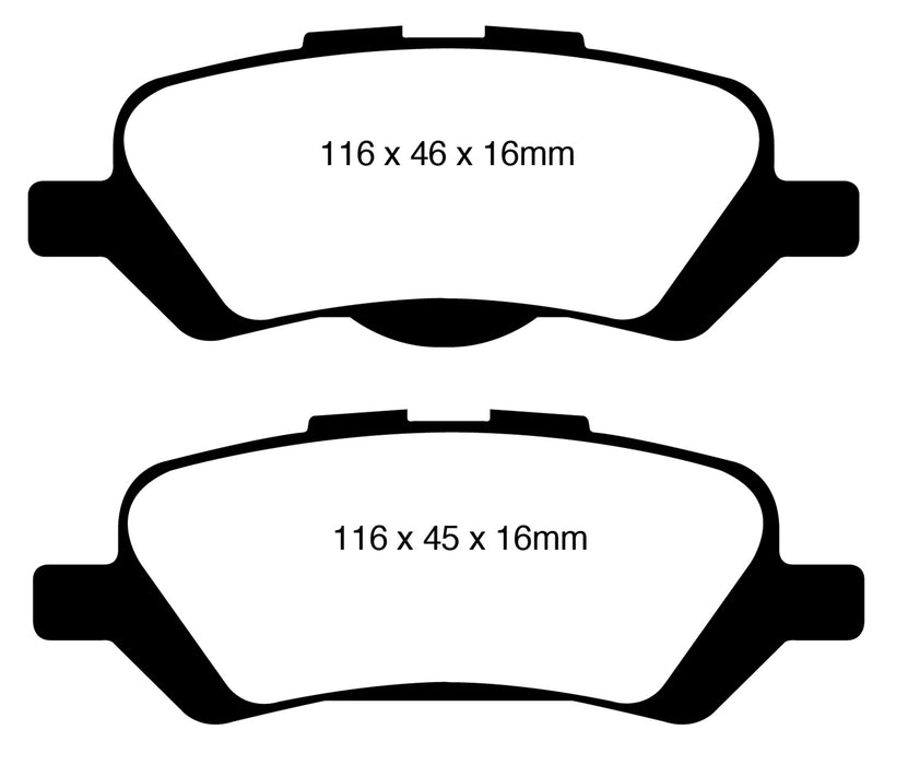 EBC Brakes DP31852C Redstuff Ceramic Low Dust Brake Pads - Truck Part Superstore