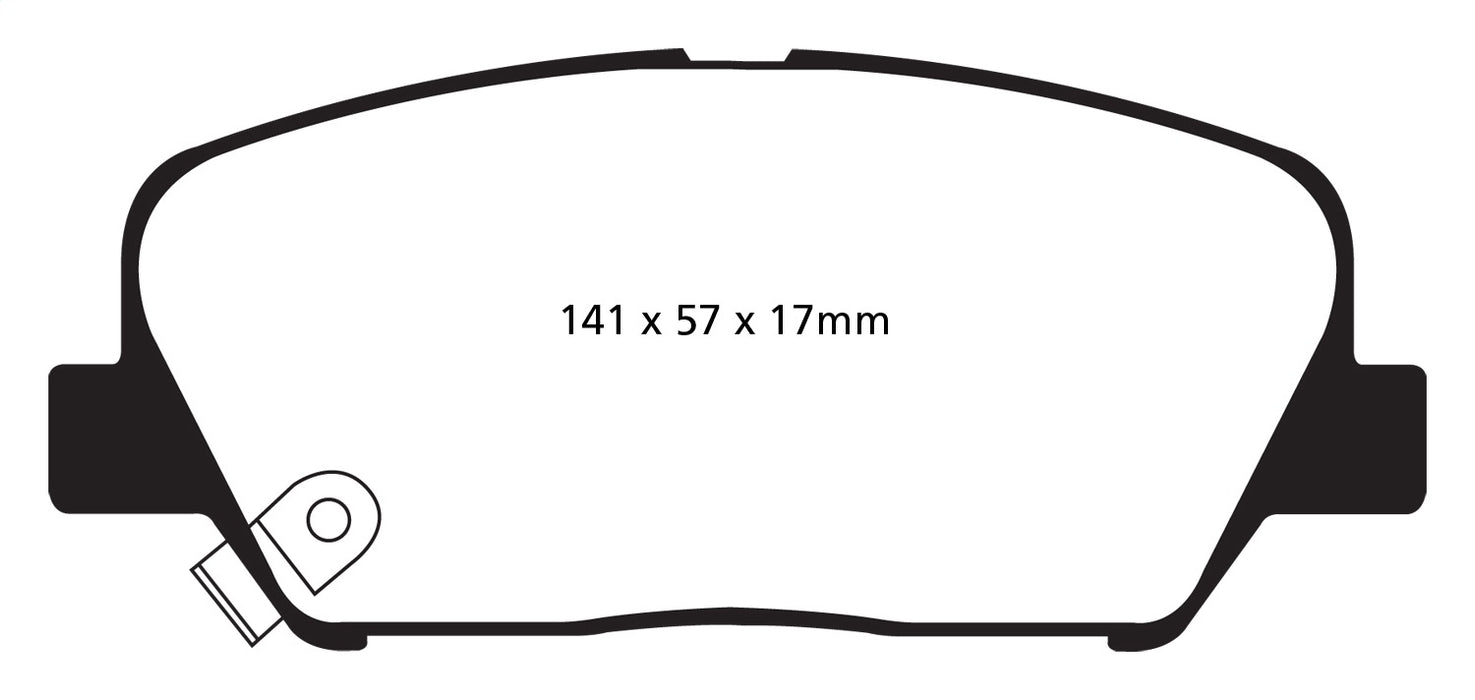 EBC Brakes DP31856C Redstuff Ceramic Low Dust Brake Pads - Truck Part Superstore