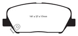 EBC Brakes DP31856C Redstuff Ceramic Low Dust Brake Pads - Truck Part Superstore