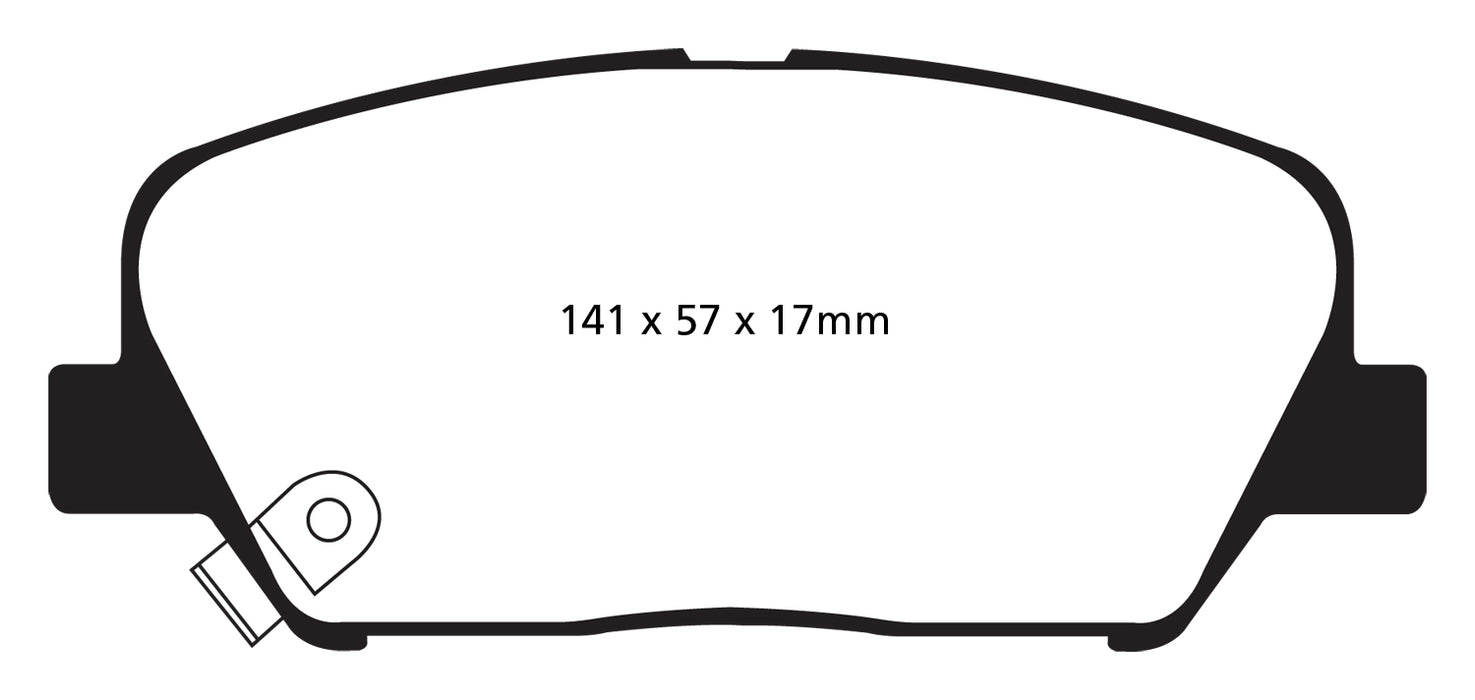 EBC Brakes DP31856C Redstuff Ceramic Low Dust Brake Pads - Truck Part Superstore