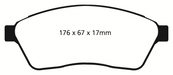 EBC Brakes DP31859C Redstuff Ceramic Low Dust Brake Pads; FMSI Pad No. D1422; - Truck Part Superstore