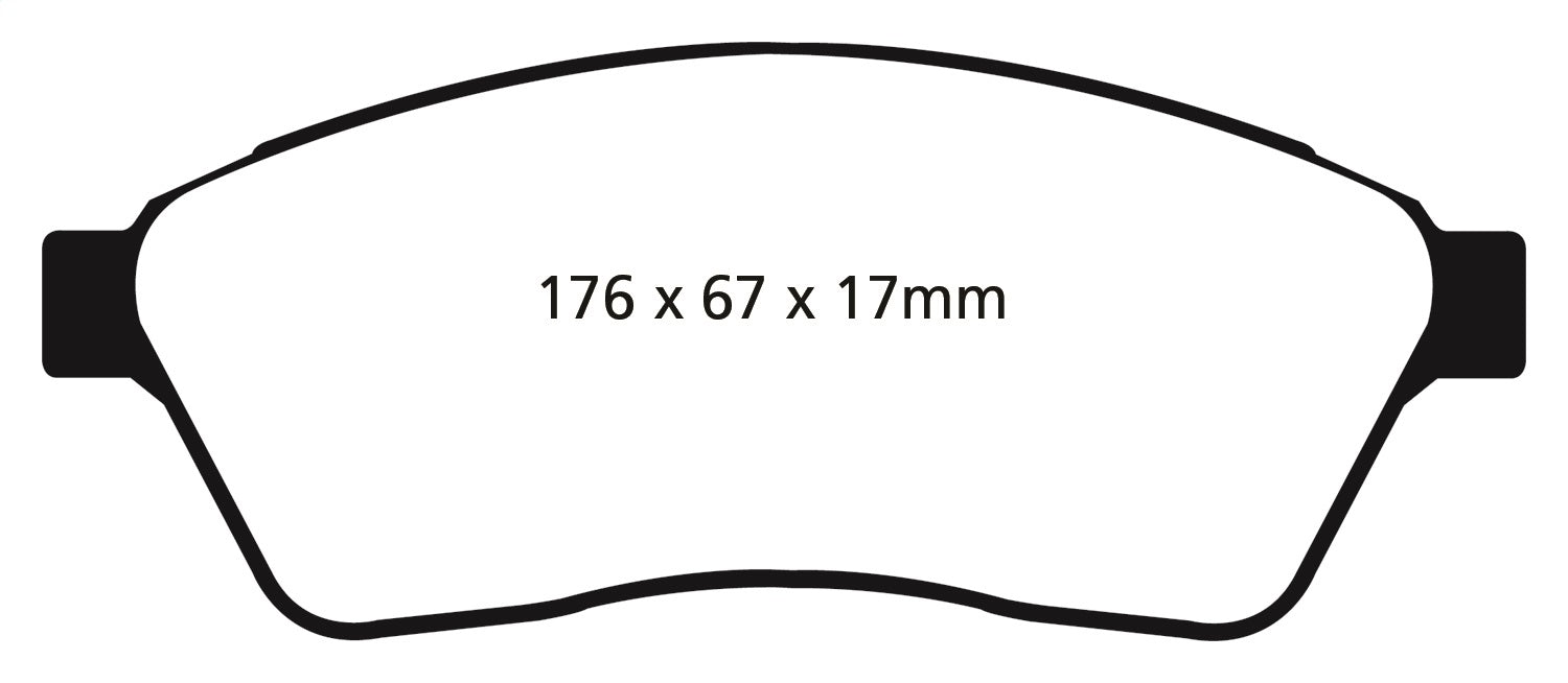 EBC Brakes DP31859C Redstuff Ceramic Low Dust Brake Pads; FMSI Pad No. D1422; - Truck Part Superstore