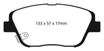 EBC Brakes DP31864C Redstuff Ceramic Low Dust Brake Pads - Truck Part Superstore
