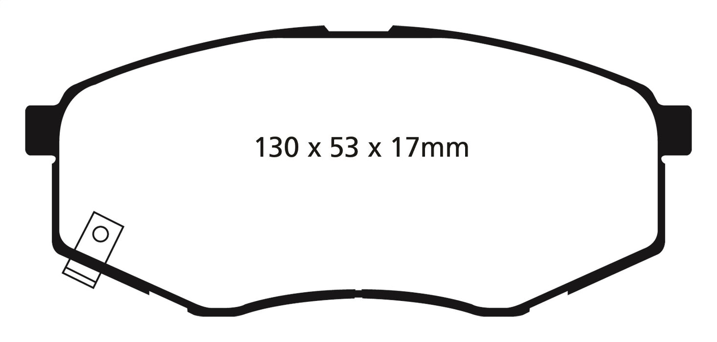 EBC Brakes DP31866C Redstuff Ceramic Low Dust Brake Pads - Truck Part Superstore