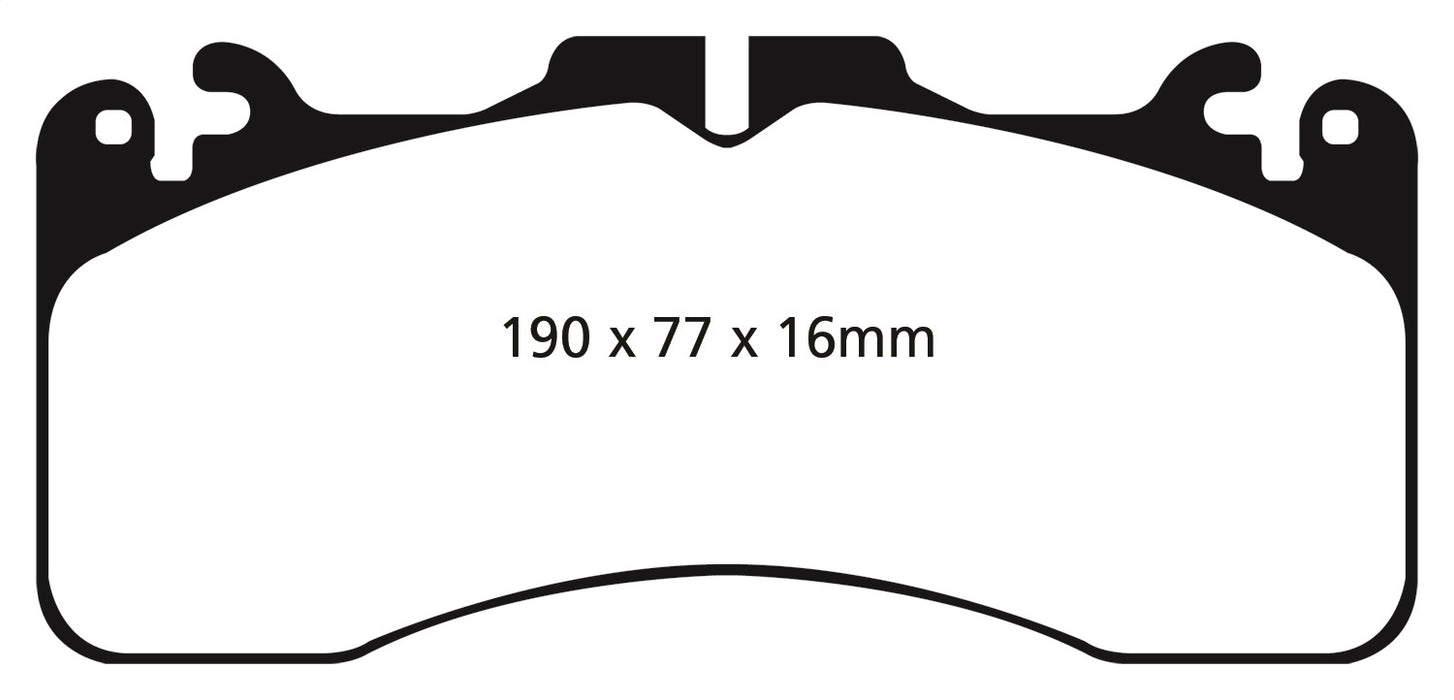 EBC Brakes DP31867C Redstuff Ceramic Low Dust Brake Pads; FMSI Pad No. D1440; - Truck Part Superstore