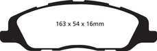 EBC Brakes DP31868C Redstuff Ceramic Low Dust Brake Pads - Truck Part Superstore
