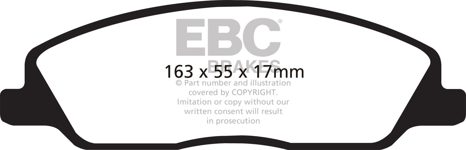 EBC Brakes DP31869C Redstuff Ceramic Low Dust Brake Pads - Truck Part Superstore