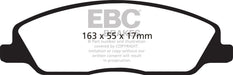 EBC Brakes DP31869C Redstuff Ceramic Low Dust Brake Pads - Truck Part Superstore