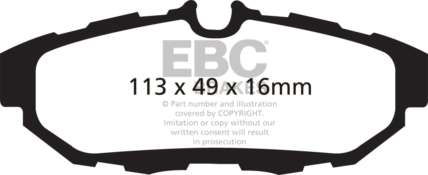 EBC Brakes DP31870C Redstuff Ceramic Low Dust Brake Pads - Truck Part Superstore