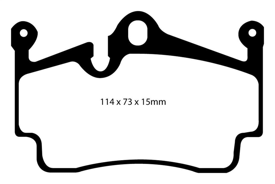 EBC Brakes DP31920C Redstuff Ceramic Low Dust Brake Pads; FMSI Pad No. D1134; - Truck Part Superstore