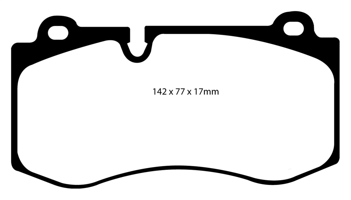 EBC Brakes DP31943C Redstuff Ceramic Low Dust Brake Pads; FMSI Pad No. D1223; - Truck Part Superstore