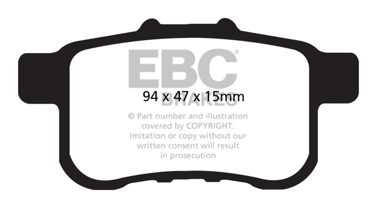 EBC Brakes DP31987C Redstuff Ceramic Low Dust Brake Pads - Truck Part Superstore