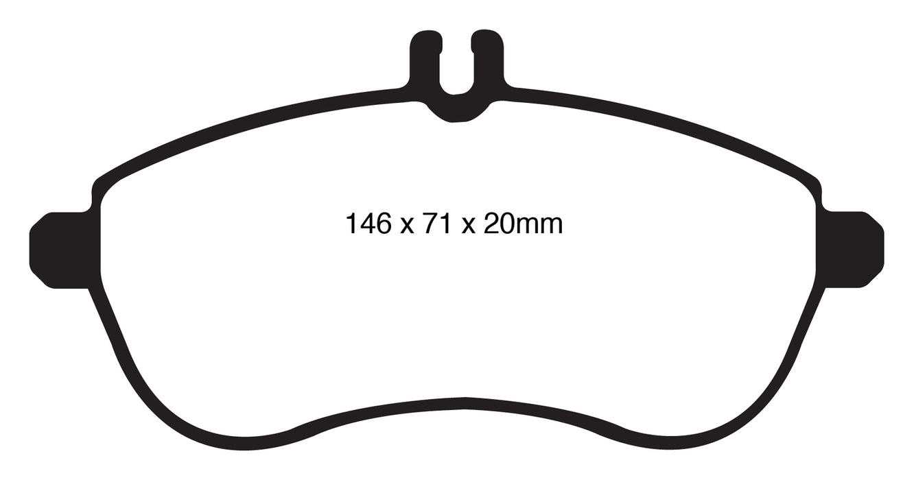 EBC Brakes DP31989C Redstuff Ceramic Low Dust Brake Pads - Truck Part Superstore