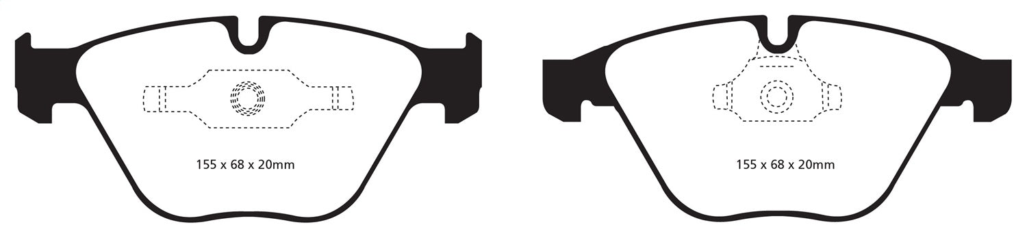 EBC Brakes DP32006C Redstuff Ceramic Low Dust Brake Pads - Truck Part Superstore