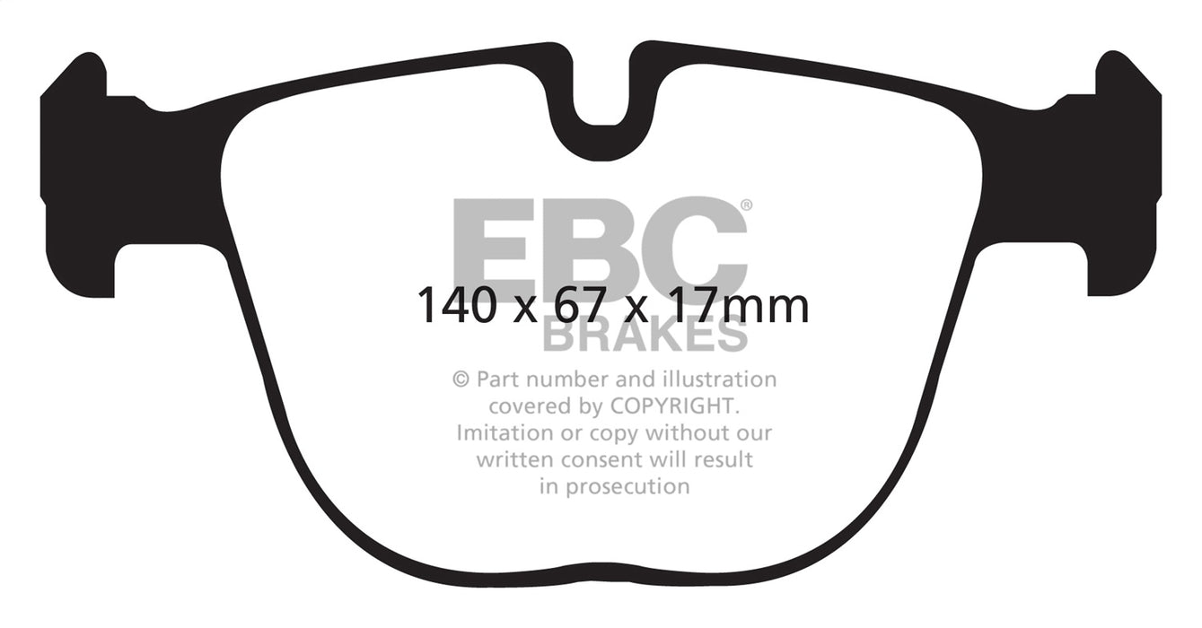EBC Brakes DP32008C Redstuff Ceramic Low Dust Brake Pads - Truck Part Superstore