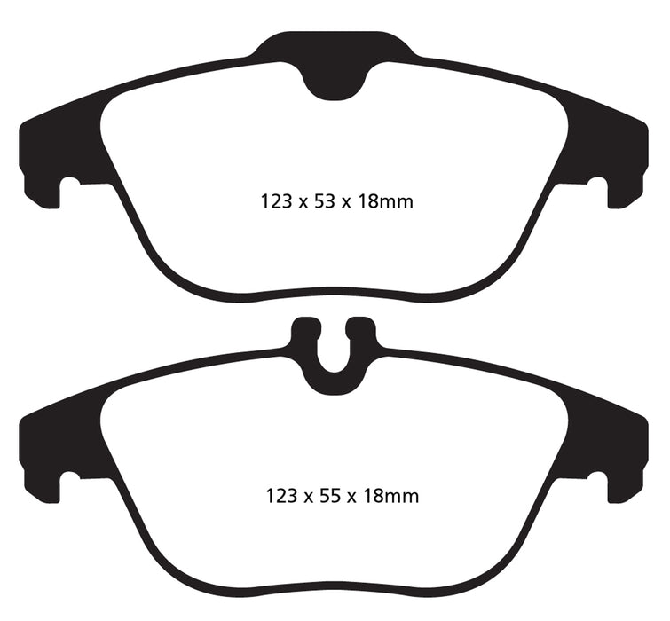 EBC Brakes DP32012C Redstuff Ceramic Low Dust Brake Pads - Truck Part Superstore