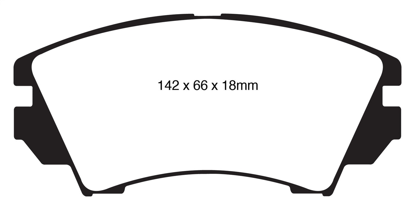EBC Brakes DP32014C Redstuff Ceramic Low Dust Brake Pads - Truck Part Superstore