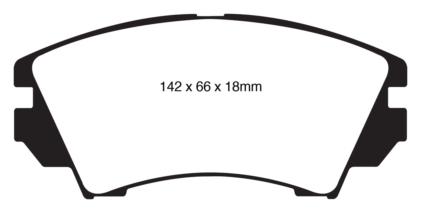 EBC Brakes DP32014C Redstuff Ceramic Low Dust Brake Pads - Truck Part Superstore