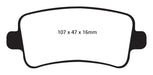 EBC Brakes DP32016C Redstuff Ceramic Low Dust Brake Pads - Truck Part Superstore